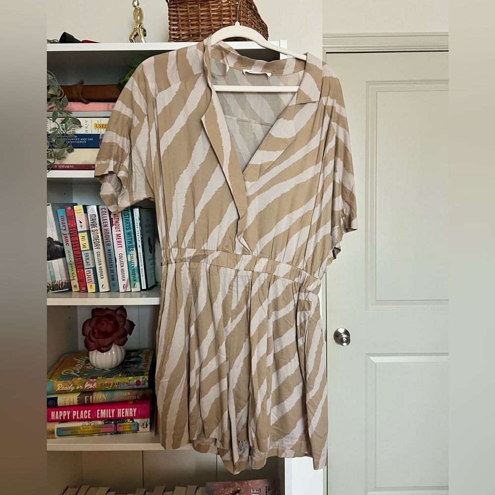 Mustard Seed Tiger print romper